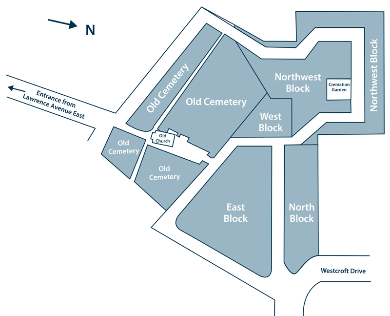 Map of Cemetery Grounds
